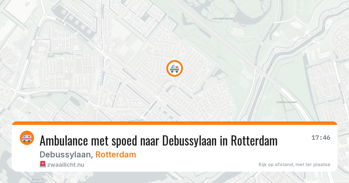 Ambulance met spoed naar Debussylaan in Rotterdam — 21 jul 2026