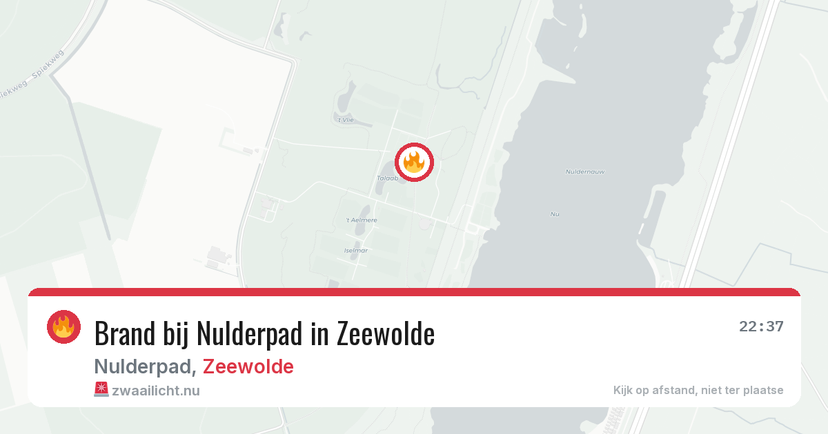 Brand bij Nulderpad in Zeewolde — 15 jul 2026