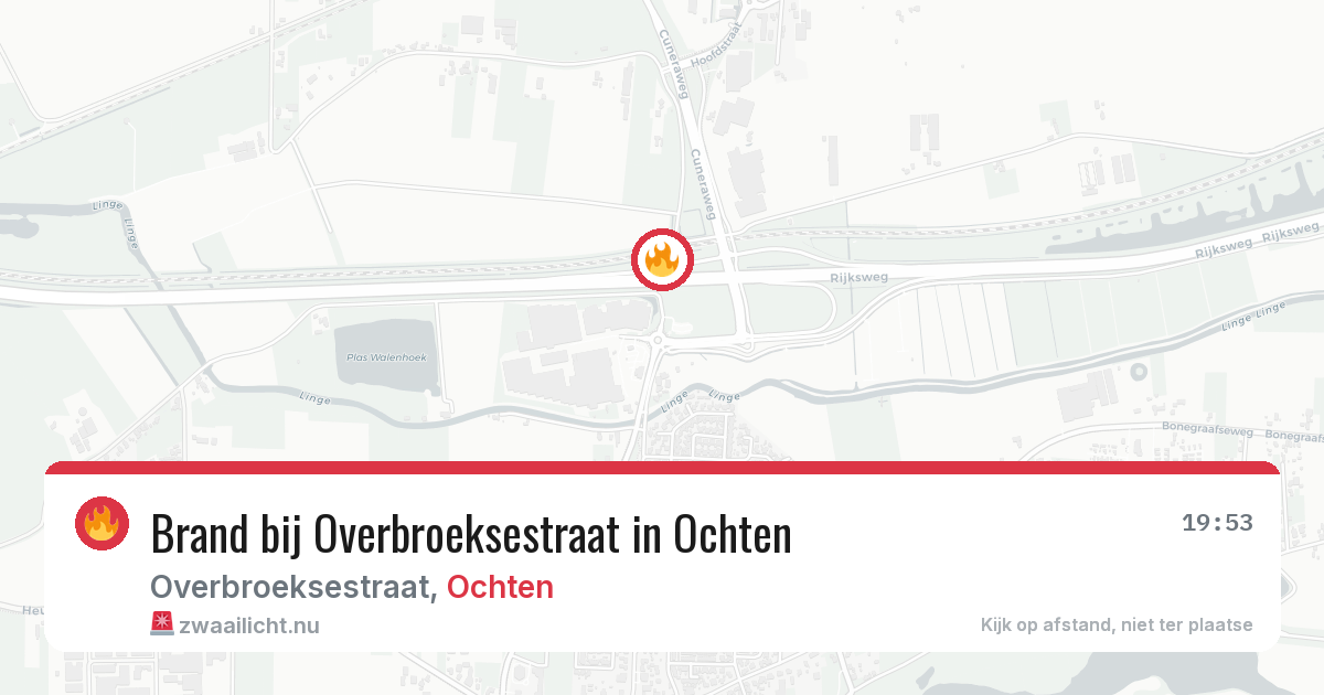 Brand bij Overbroeksestraat in Ochten — 11 feb 2026