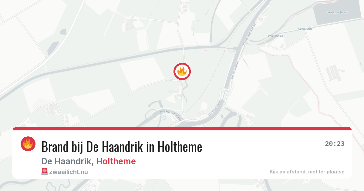 Brand bij De Haandrik in Holtheme — 24 mrt 2026