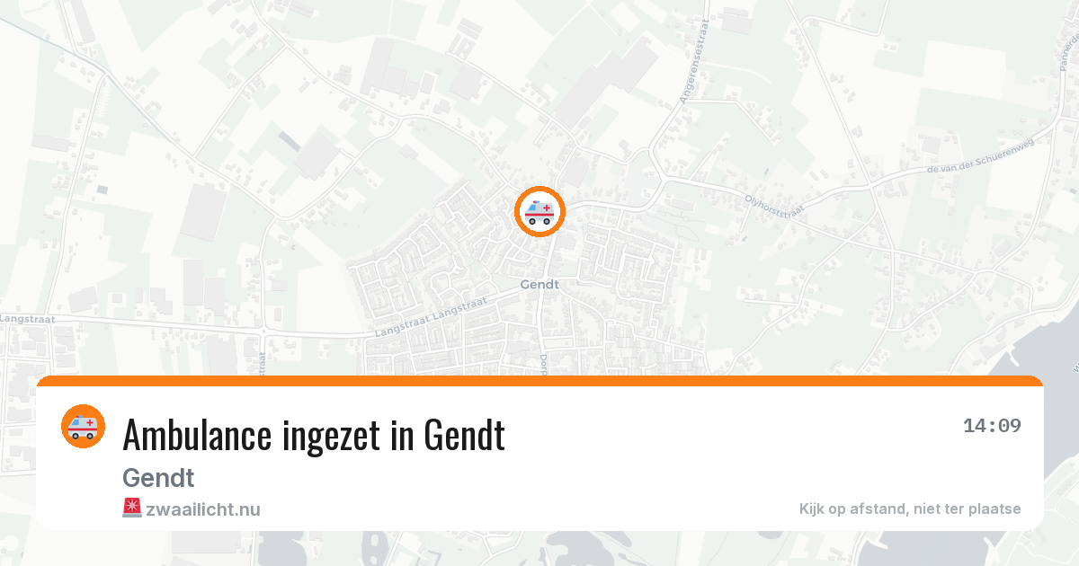 Ambulance ingezet in Gendt — 7 apr 2026