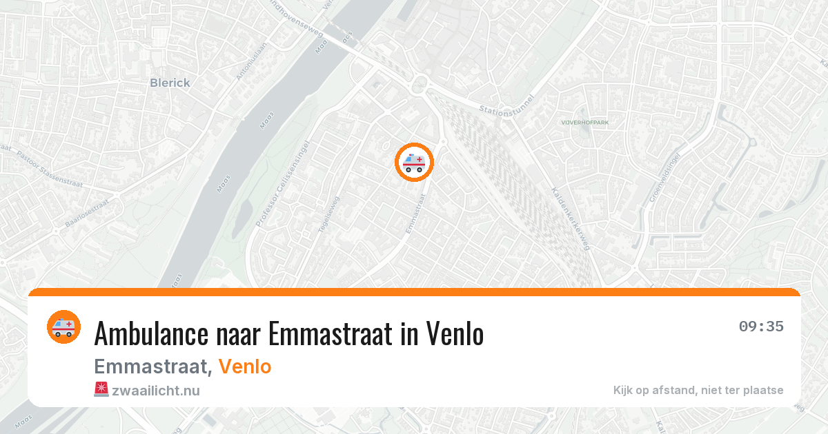 Ambulance naar Emmastraat in Venlo — 16 jul 2026
