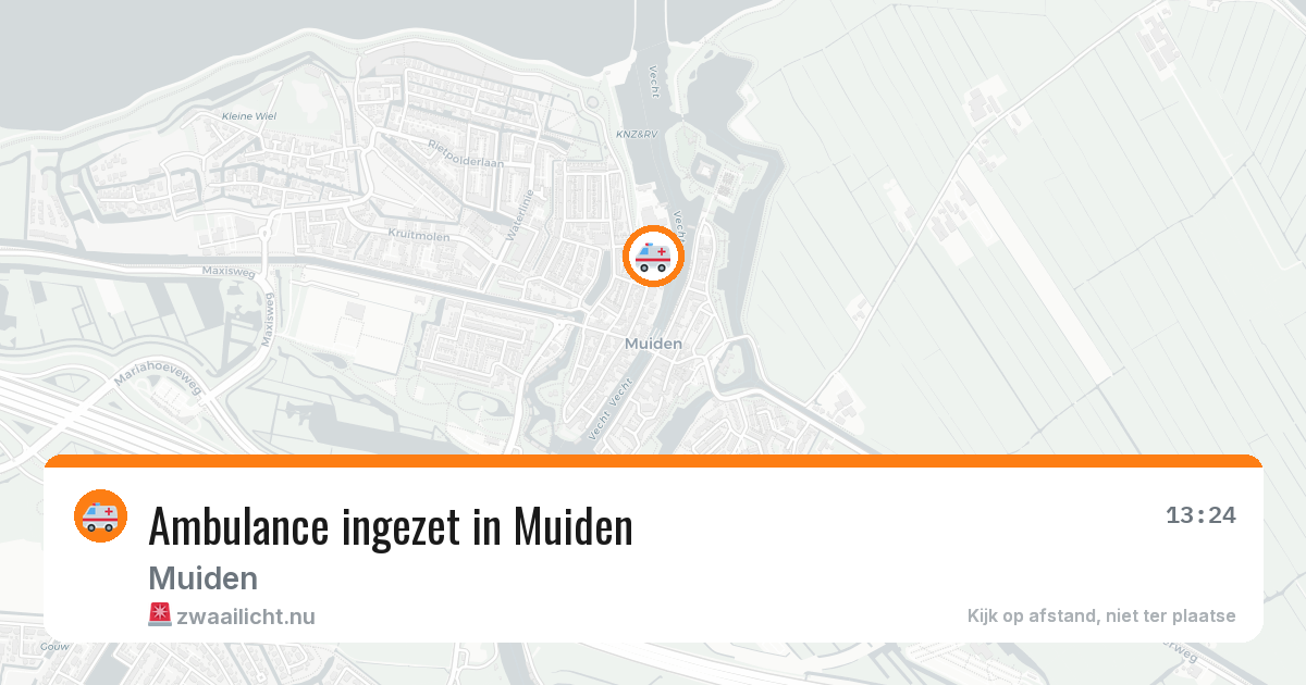 Ambulance ingezet in Muiden — 3 jun 2026
