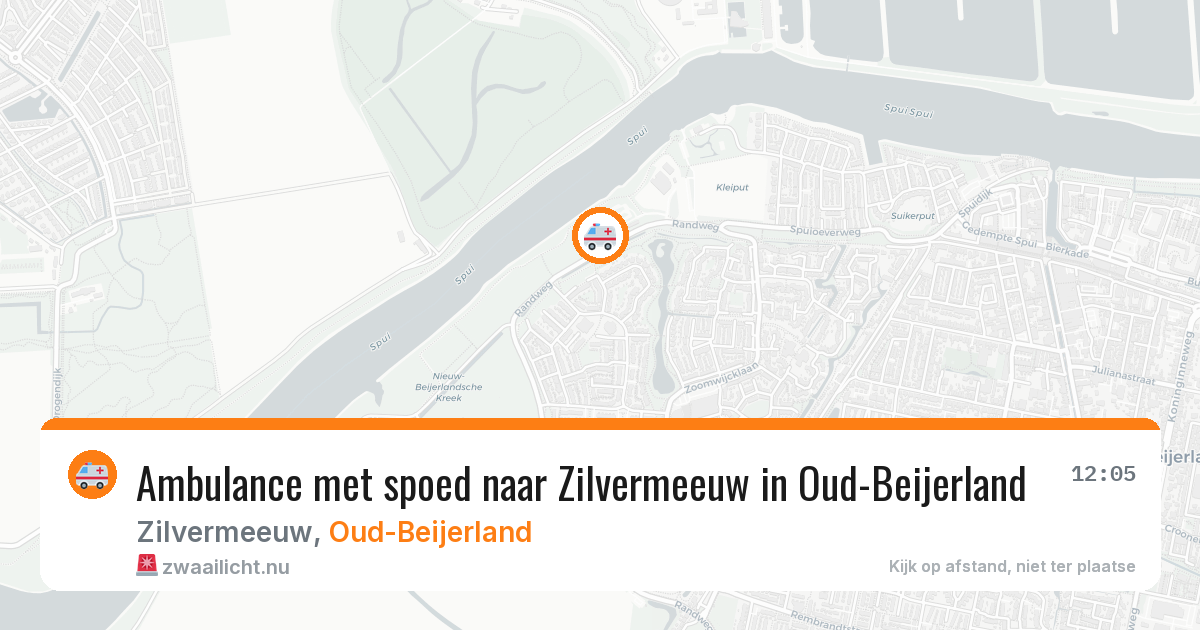 Ambulance met spoed naar Zilvermeeuw in Oud-Beijerland — 21 apr 2026