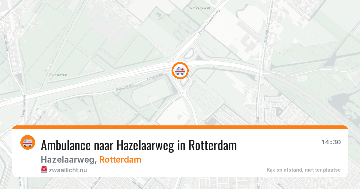 Ambulance naar Hazelaarweg in Rotterdam — 21 mrt 2026