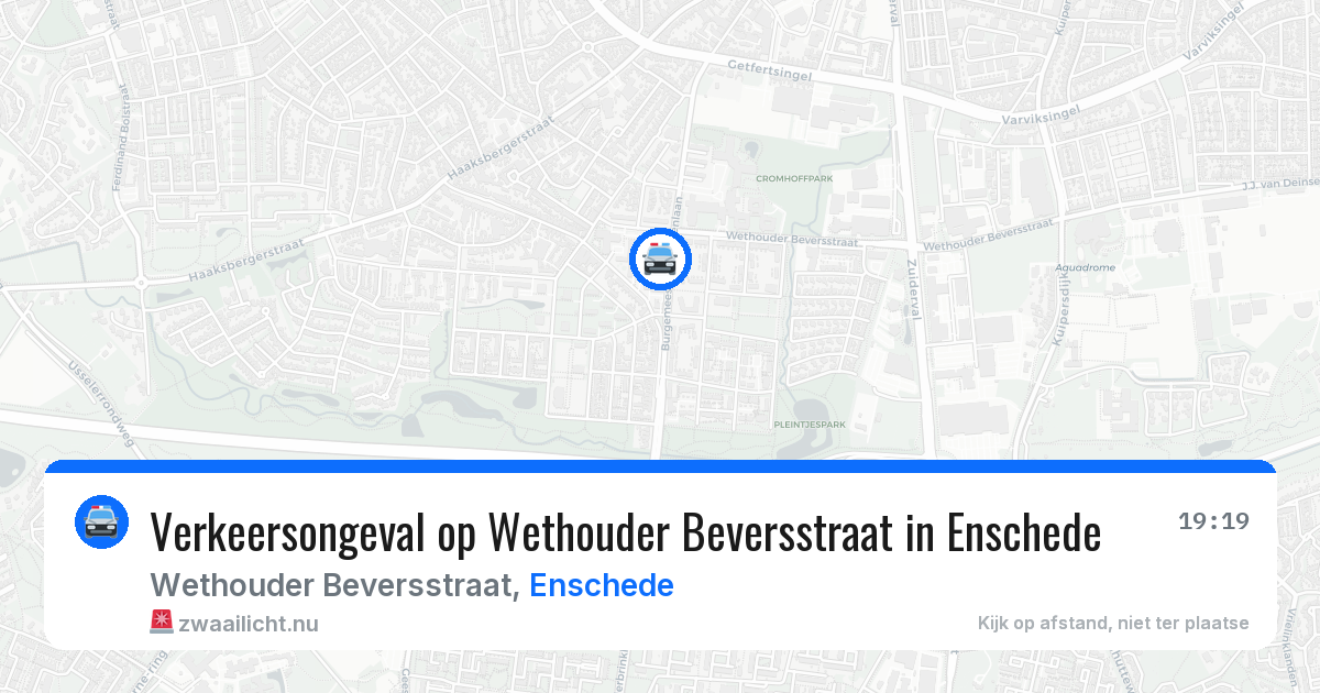Verkeersongeval op Wethouder Beversstraat in Enschede — 26 jan 2026