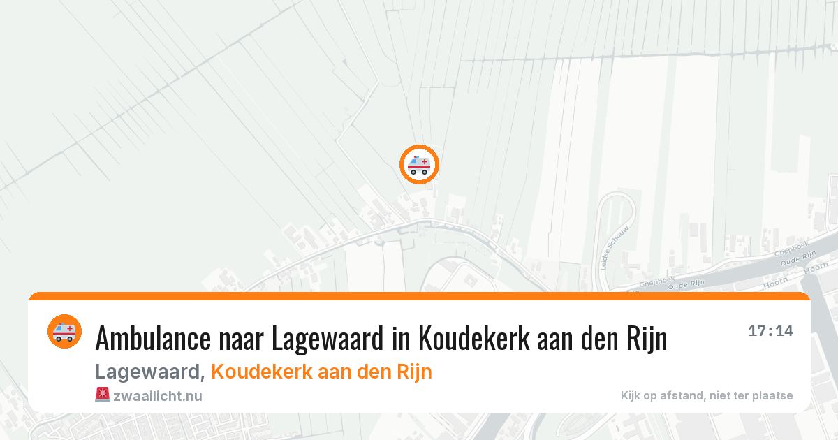 Ambulance naar Lagewaard in Koudekerk aan den Rijn — 17 mrt 2026
