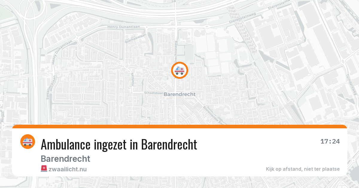 Ambulance ingezet in Barendrecht — 19 jul 2026