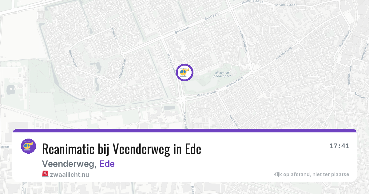 Reanimatie bij Veenderweg in Ede — 1 jun 2026