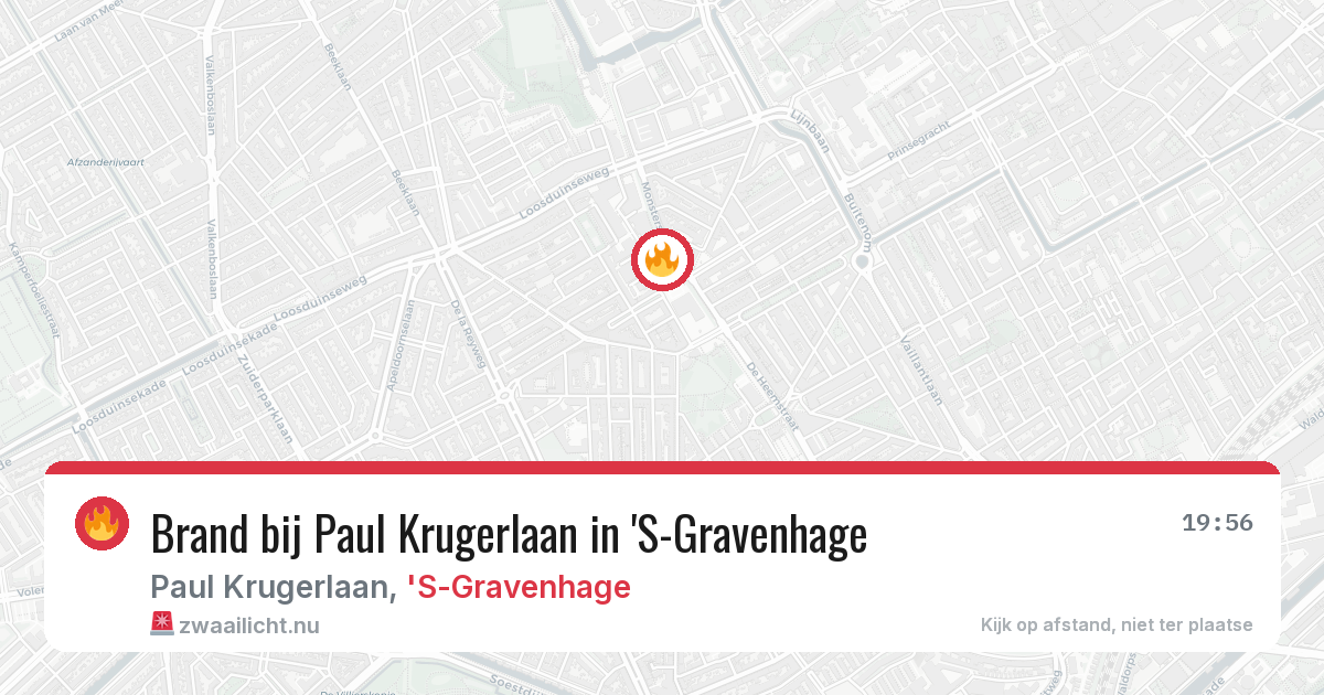 Brand bij Paul Krugerlaan in 'S-Gravenhage — 22 mrt 2026