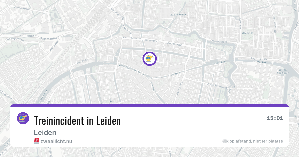 Treinincident in Leiden — 25 feb 2026