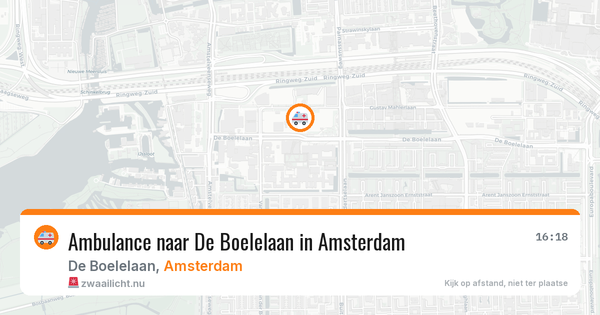 Ambulance naar De Boelelaan in Amsterdam — 14 jul 2026