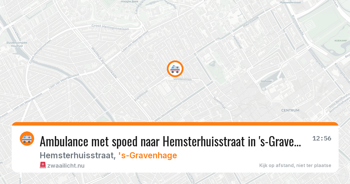 Ambulance met spoed naar Hemsterhuisstraat in 's-Gravenhage — 8 jun 2026