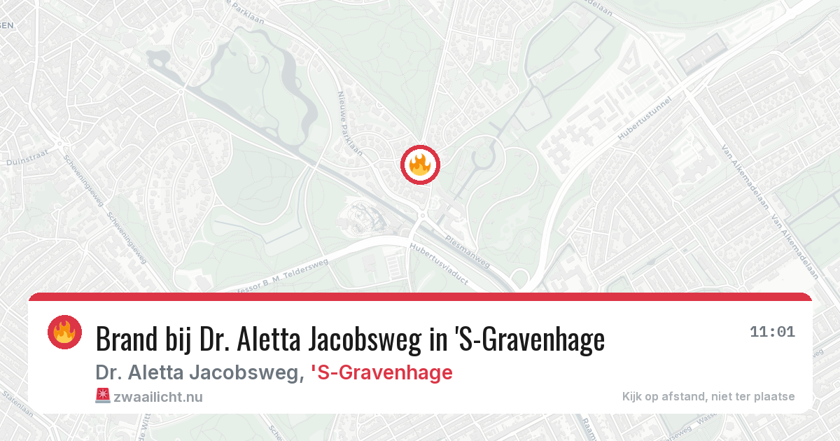 Brand bij Dr. Aletta Jacobsweg in 'S-Gravenhage — 9 mei 2026