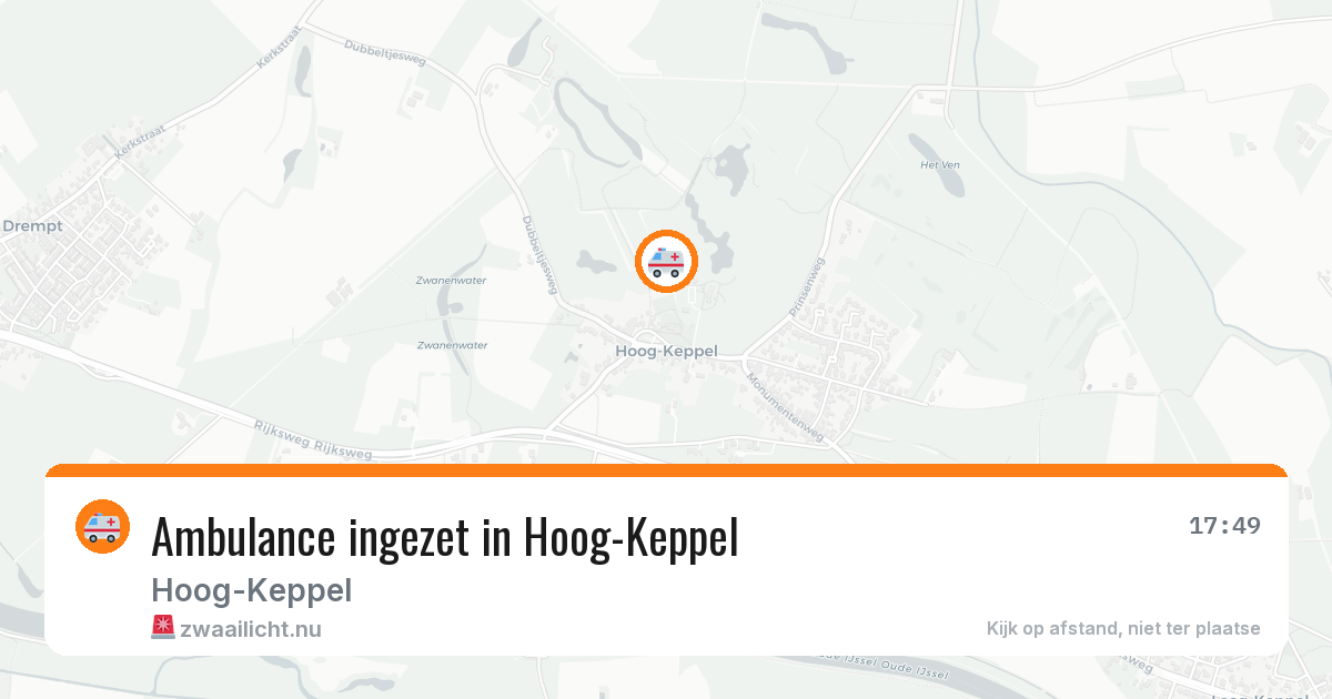Ambulance ingezet in Hoog-Keppel — 10 jun 2026