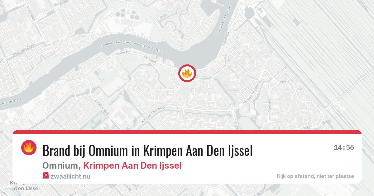 Brand bij Omnium in Krimpen Aan Den Ijssel — 21 mrt 2026