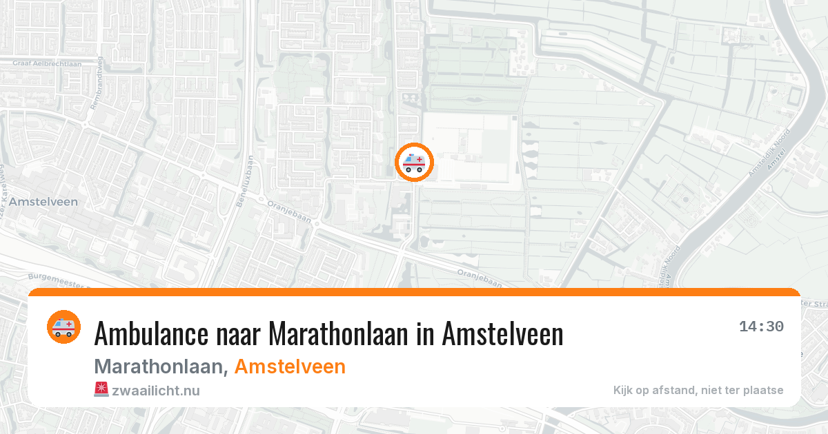 Ambulance naar Marathonlaan in Amstelveen — 3 jun 2026