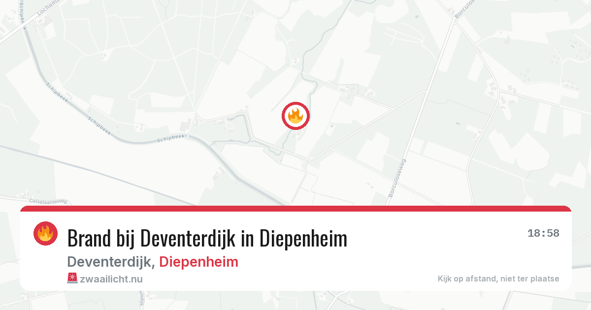 Brand bij Deventerdijk in Diepenheim — 29 mei 2026