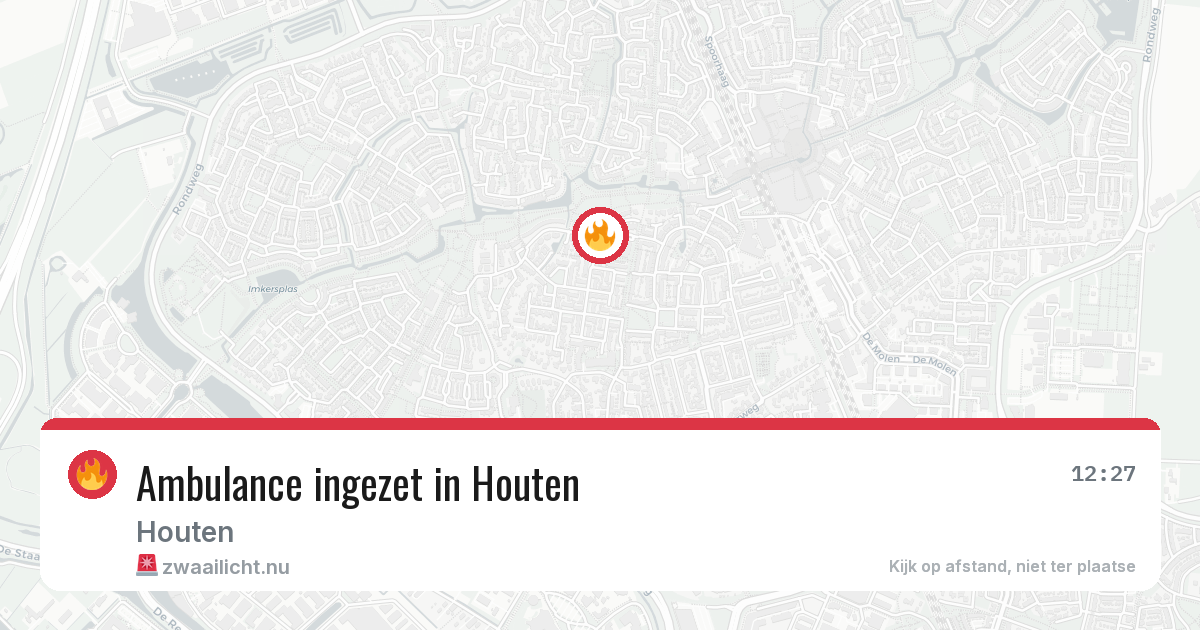 Ambulance ingezet in Houten — 31 mei 2026