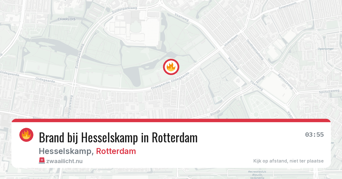 Brand bij Hesselskamp in Rotterdam — 20 mrt 2026