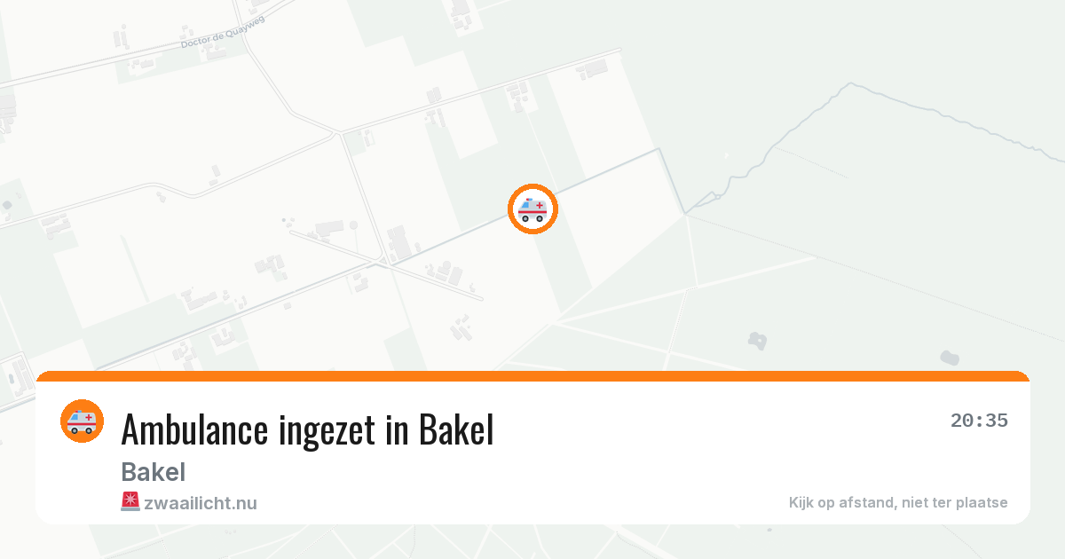 Ambulance ingezet in Bakel — 7 jul 2026