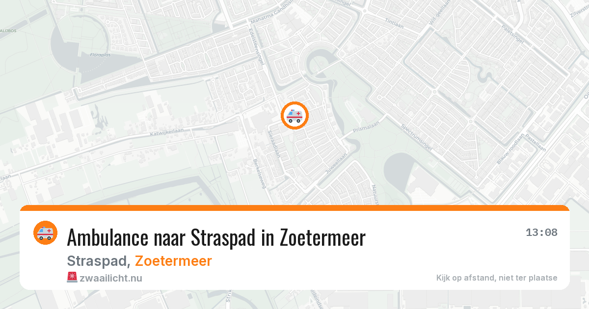 Ambulance naar Straspad in Zoetermeer — 1 jun 2026
