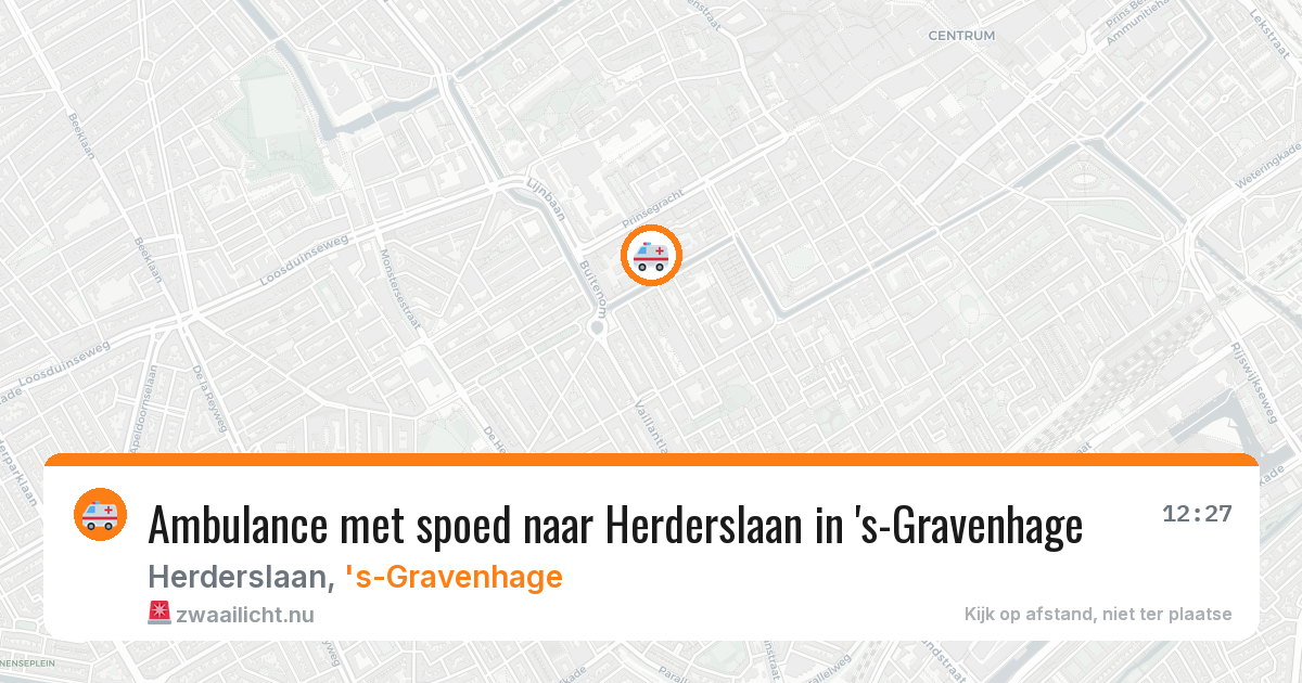 Ambulance met spoed naar Herderslaan in 's-Gravenhage — 25 feb 2026