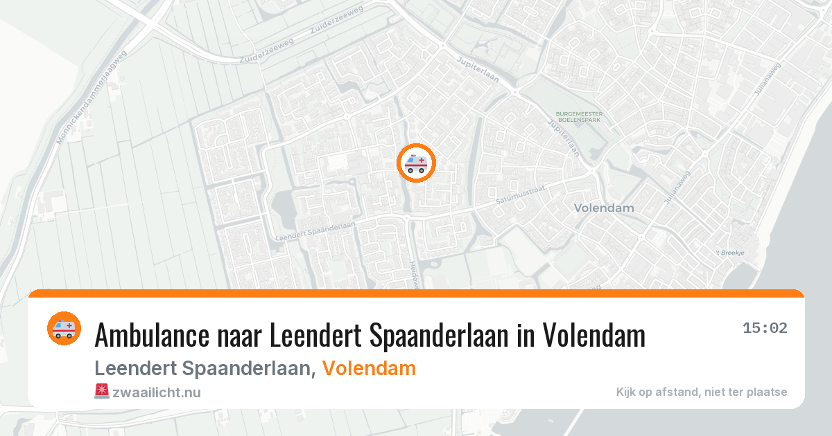 Ambulance naar Leendert Spaanderlaan in Volendam — 17 jul 2026