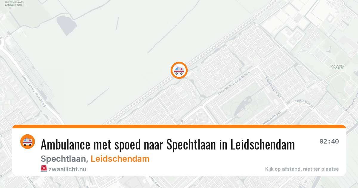 Ambulance met spoed naar Spechtlaan in Leidschendam — 26 jul 2026