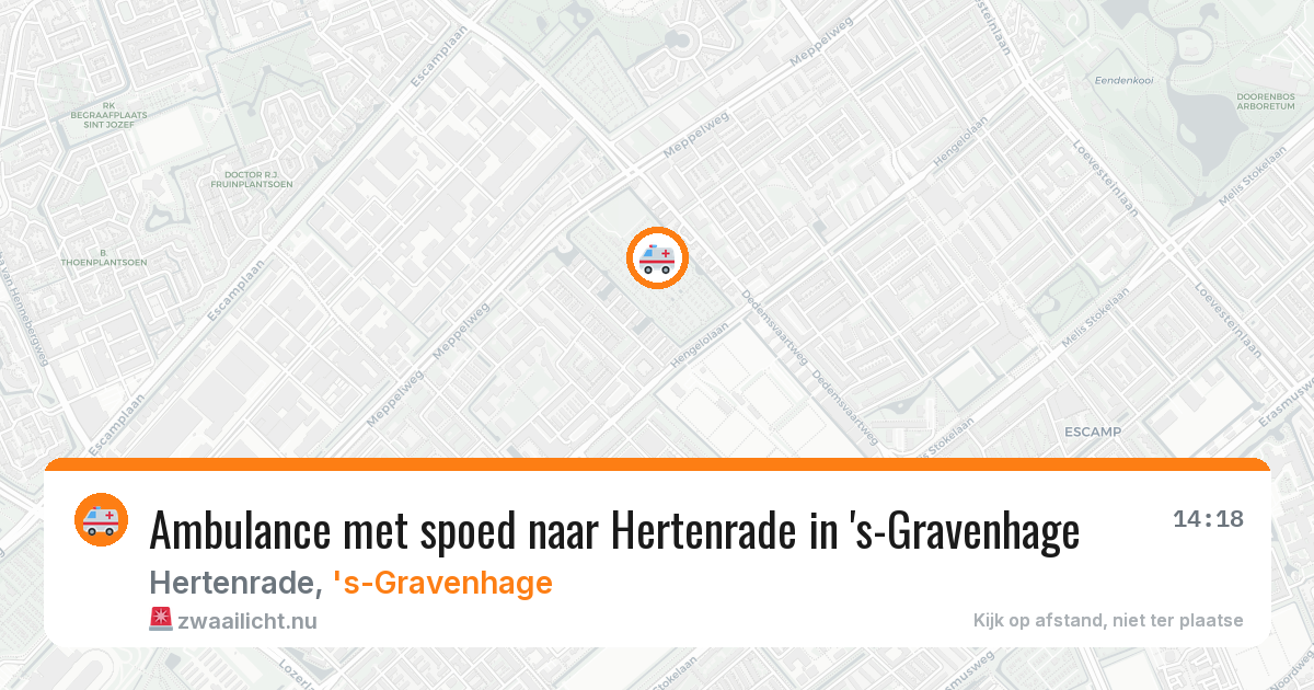 Ambulance met spoed naar Hertenrade in 's-Gravenhage — 21 jul 2026