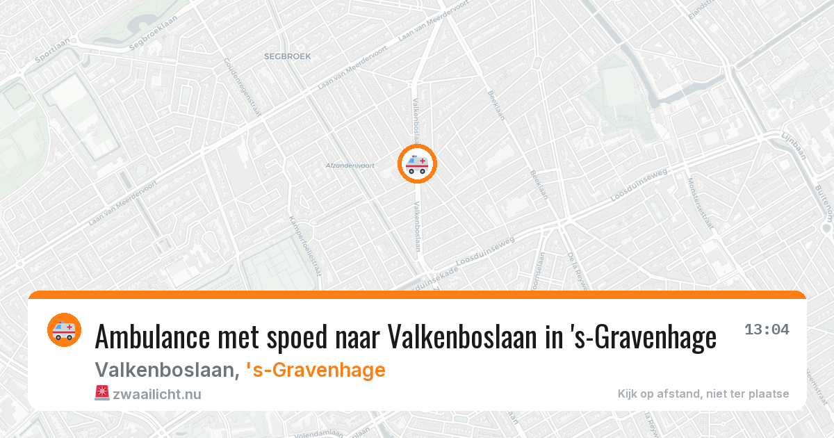 Ambulance met spoed naar Valkenboslaan in 's-Gravenhage — 27 mei 2026