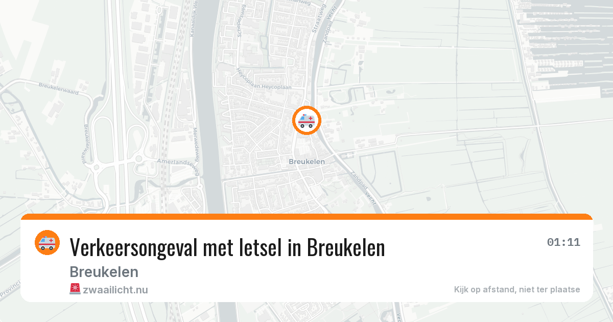 Verkeersongeval met letsel in Breukelen — 14 mei 2026