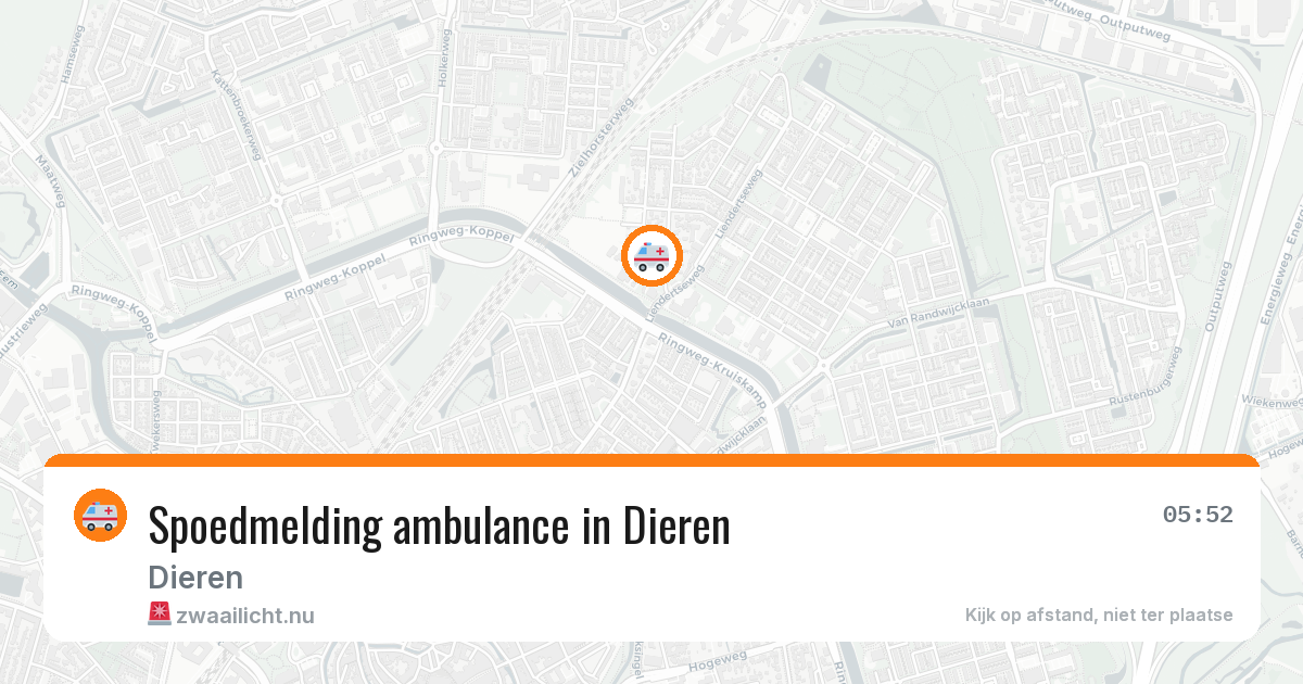 Spoedmelding ambulance in Dieren — 14 apr 2026