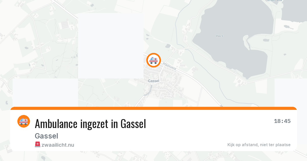 Ambulance ingezet in Gassel — 30 jun 2026