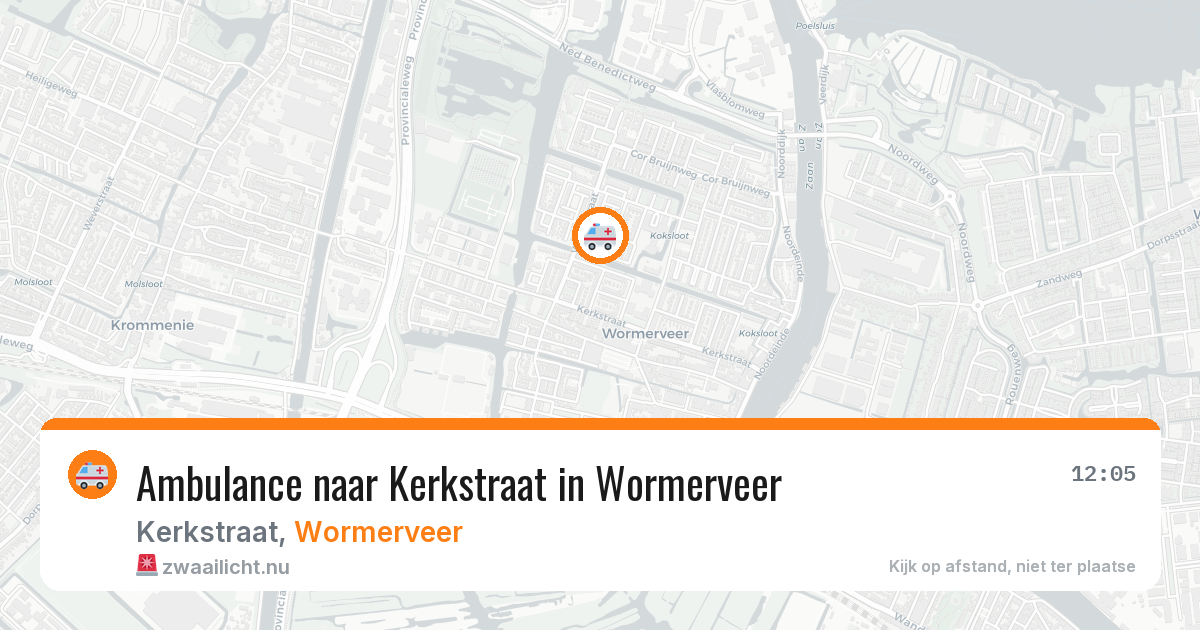 Ambulance naar Kerkstraat in Wormerveer — 28 mei 2026