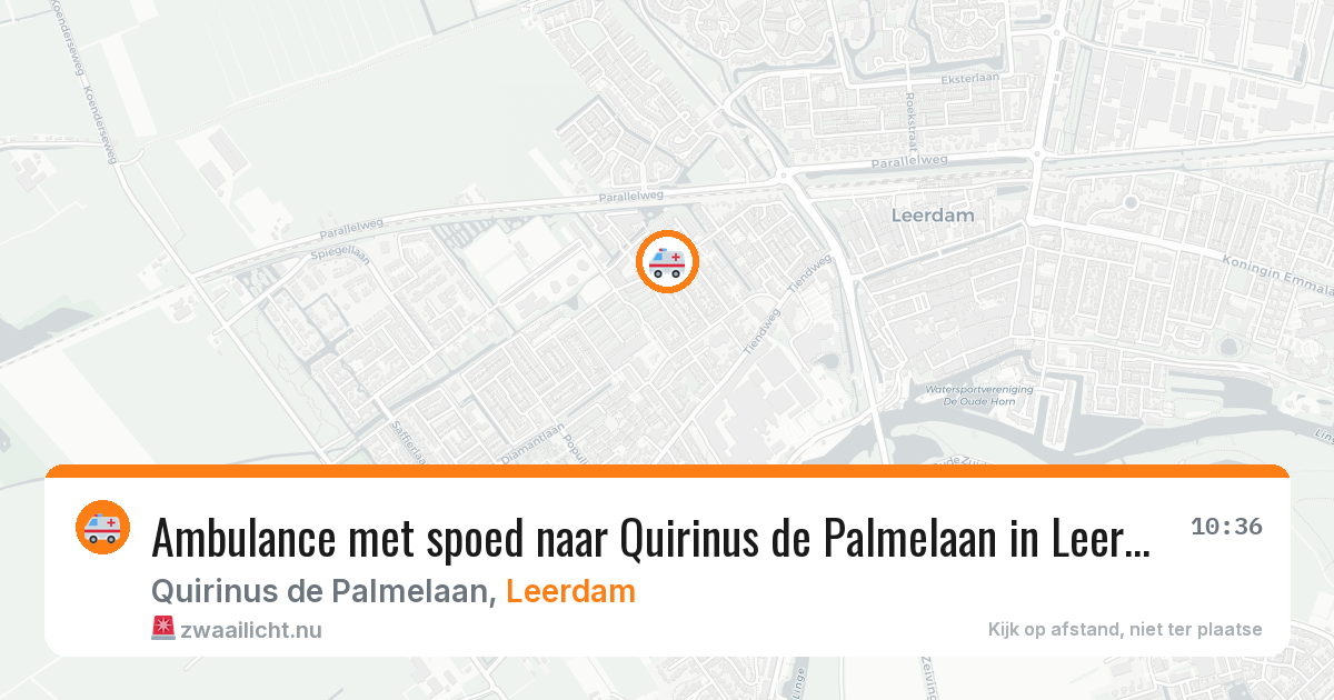 Ambulance met spoed naar Quirinus de Palmelaan in Leerdam — 27 jan 2026