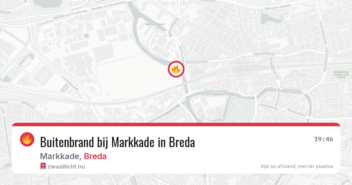 Buitenbrand bij Markkade in Breda — 1 jun 2026