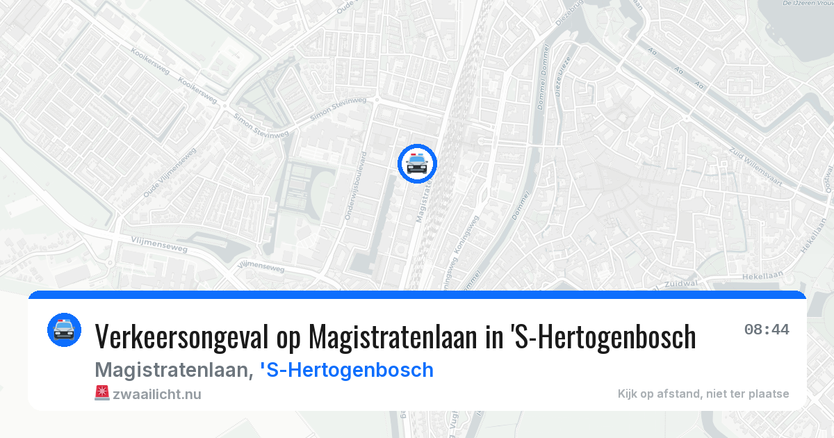 Verkeersongeval op Magistratenlaan in 'S-Hertogenbosch — 24 mrt 2026