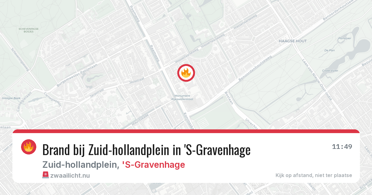 Brand bij Zuid-hollandplein in 'S-Gravenhage — 29 mei 2026