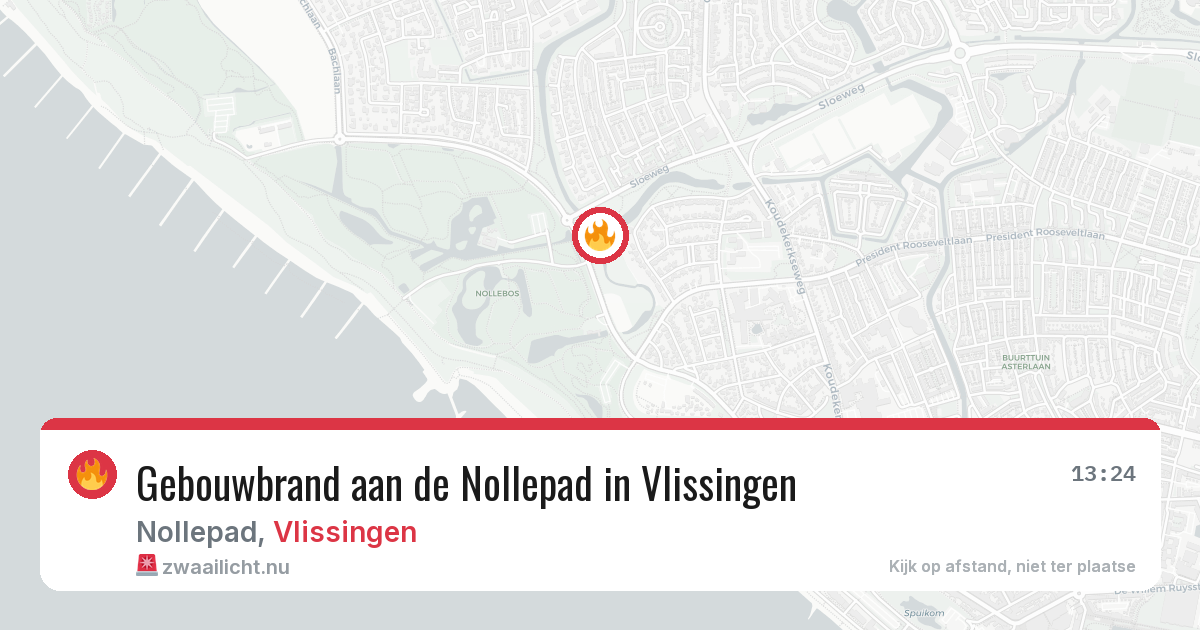Gebouwbrand aan de Nollepad in Vlissingen — 4 apr 2026