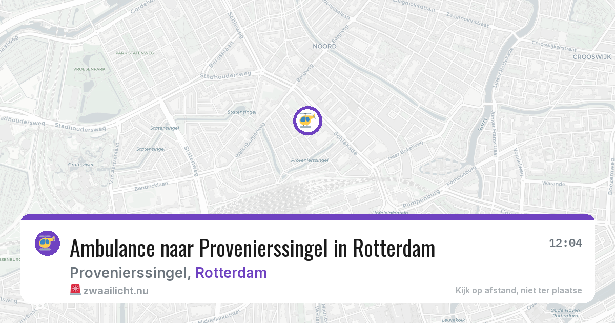 Ambulance naar Provenierssingel in Rotterdam — 14 jul 2026