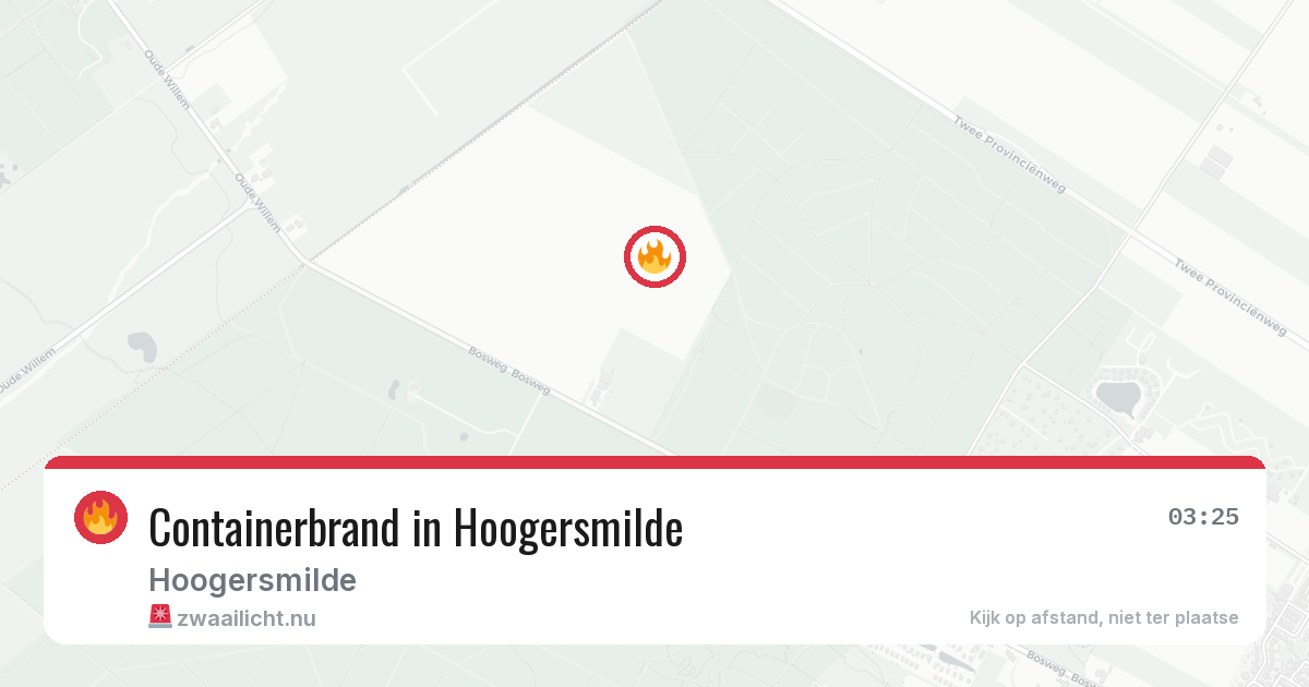 Containerbrand in Hoogersmilde — 28 mei 2026