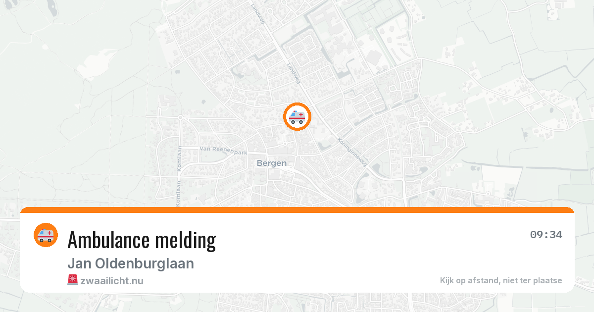 Ambulance melding — 19 jan 2026