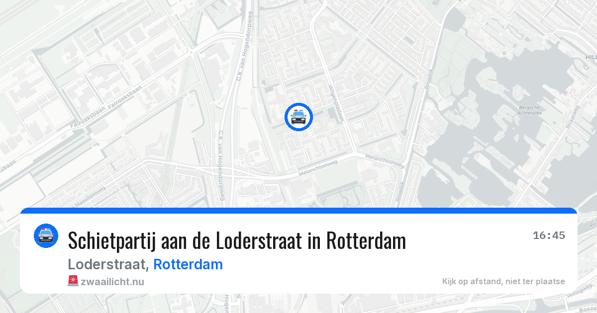 Schietpartij aan de Loderstraat in Rotterdam — 19 mrt 2026