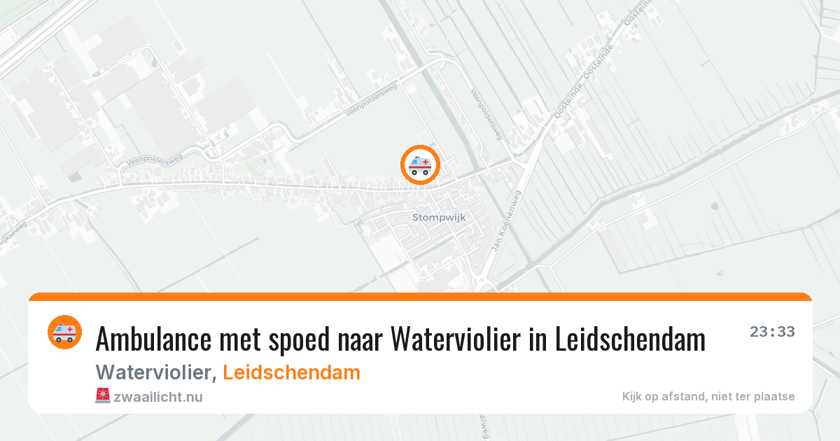 Ambulance met spoed naar Waterviolier in Leidschendam — 2 mrt 2026