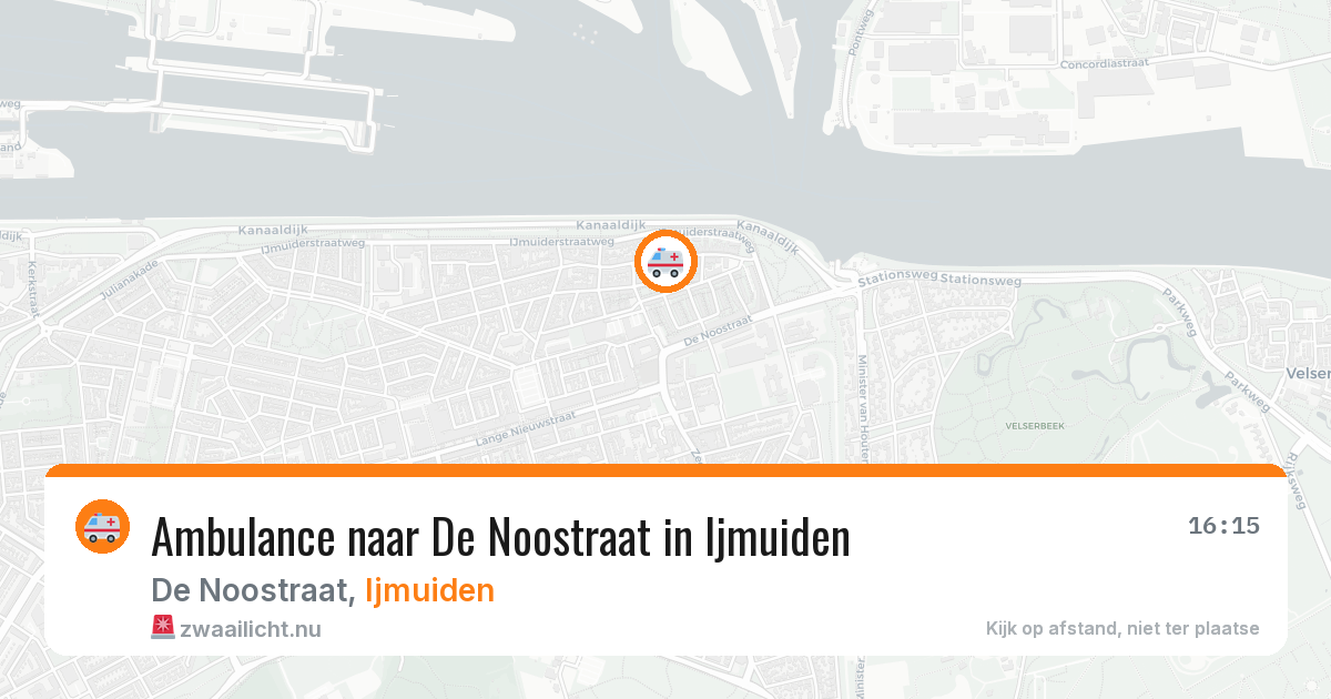 Ambulance naar De Noostraat in Ijmuiden — 22 jul 2026