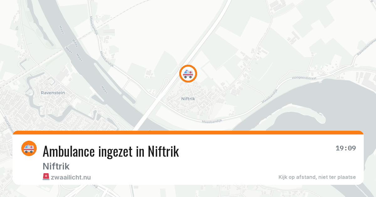 Ambulance ingezet in Niftrik — 13 mei 2026