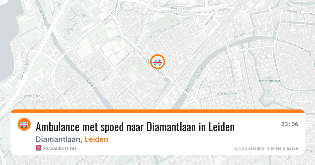 Ambulance met spoed naar Diamantlaan in Leiden — 27 jan 2026