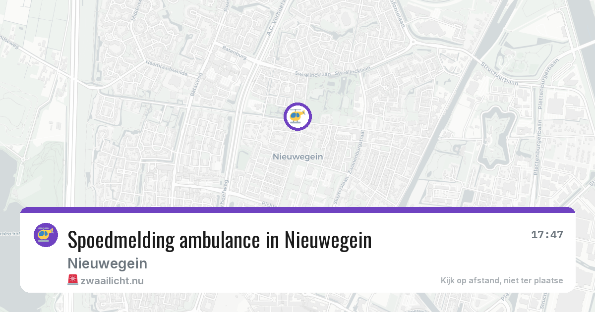 Spoedmelding ambulance in Nieuwegein — 26 jul 2026