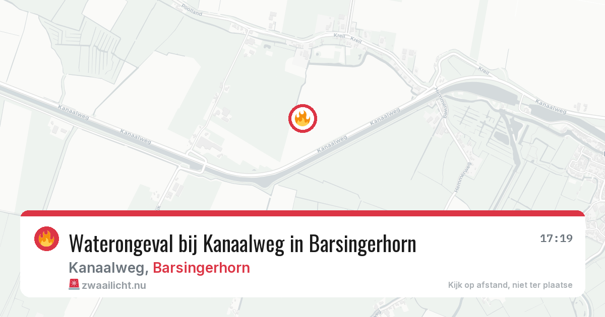 Waterongeval bij Kanaalweg in Barsingerhorn — 2 feb 2026